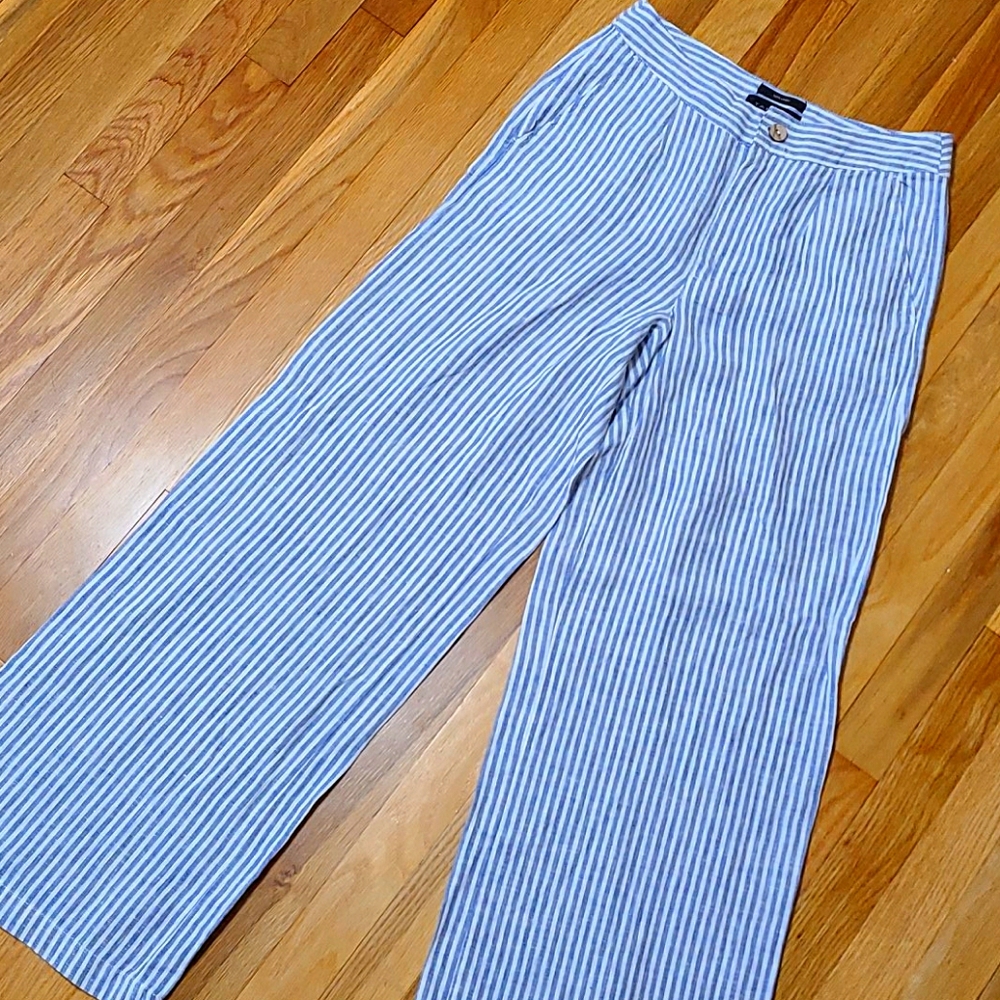 Tahari 100% Linen Pants Wide Leg NEVER WORN